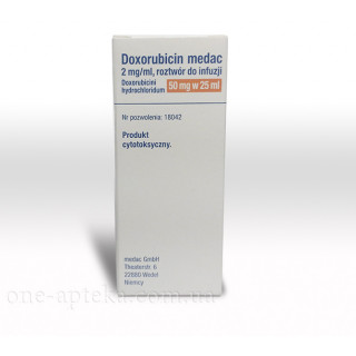 Доксорубицин 50 мг (Doxorubicin) раствор 25мл