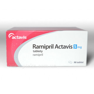 Рамиприл 5мг (Ramipril) Actavis 98таб