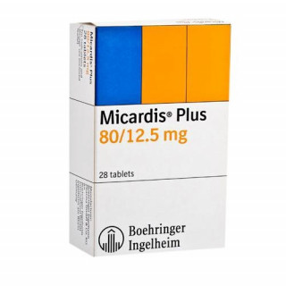 Микардис плюс 80мг+12,5мг (Micardis Plus) 28таб
